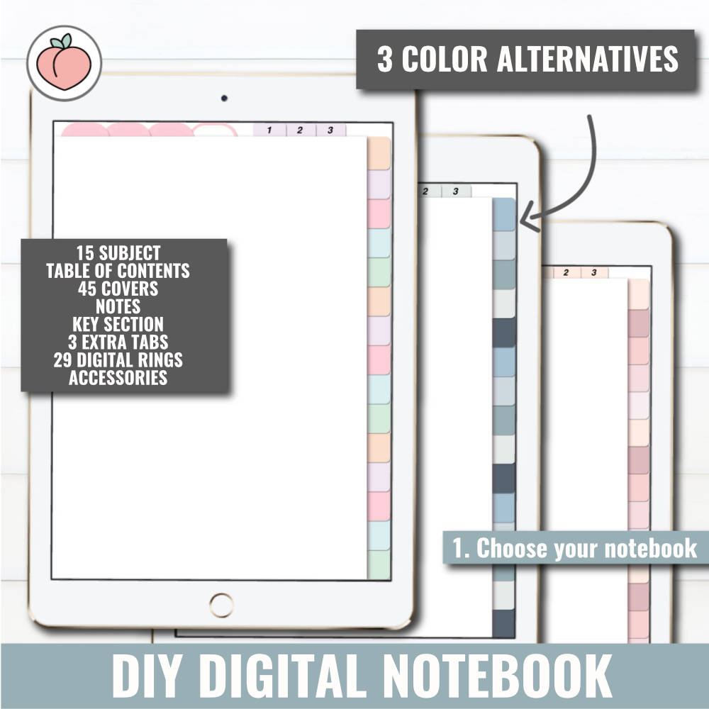 DIY DIGITAL NOTEBOOK PACK - Versión en inglés