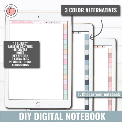 DIY DIGITAL NOTEBOOK PACK - Versión en inglés