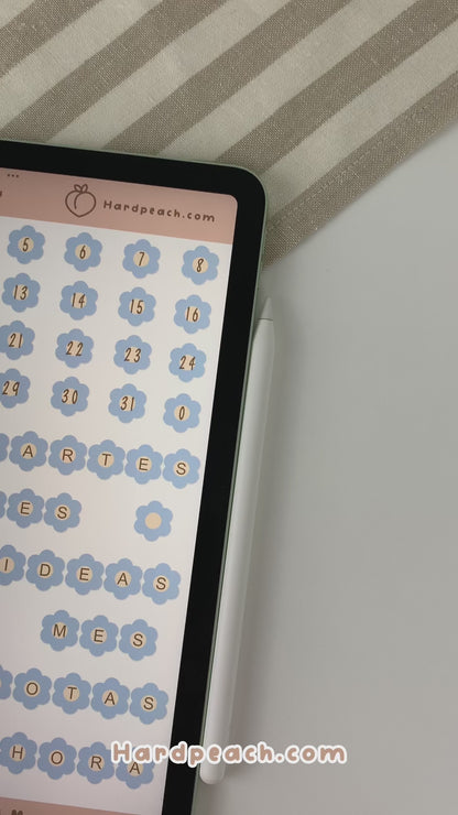 DIGITAL STICKER KIT | FLOWER EDITION - Spanish version