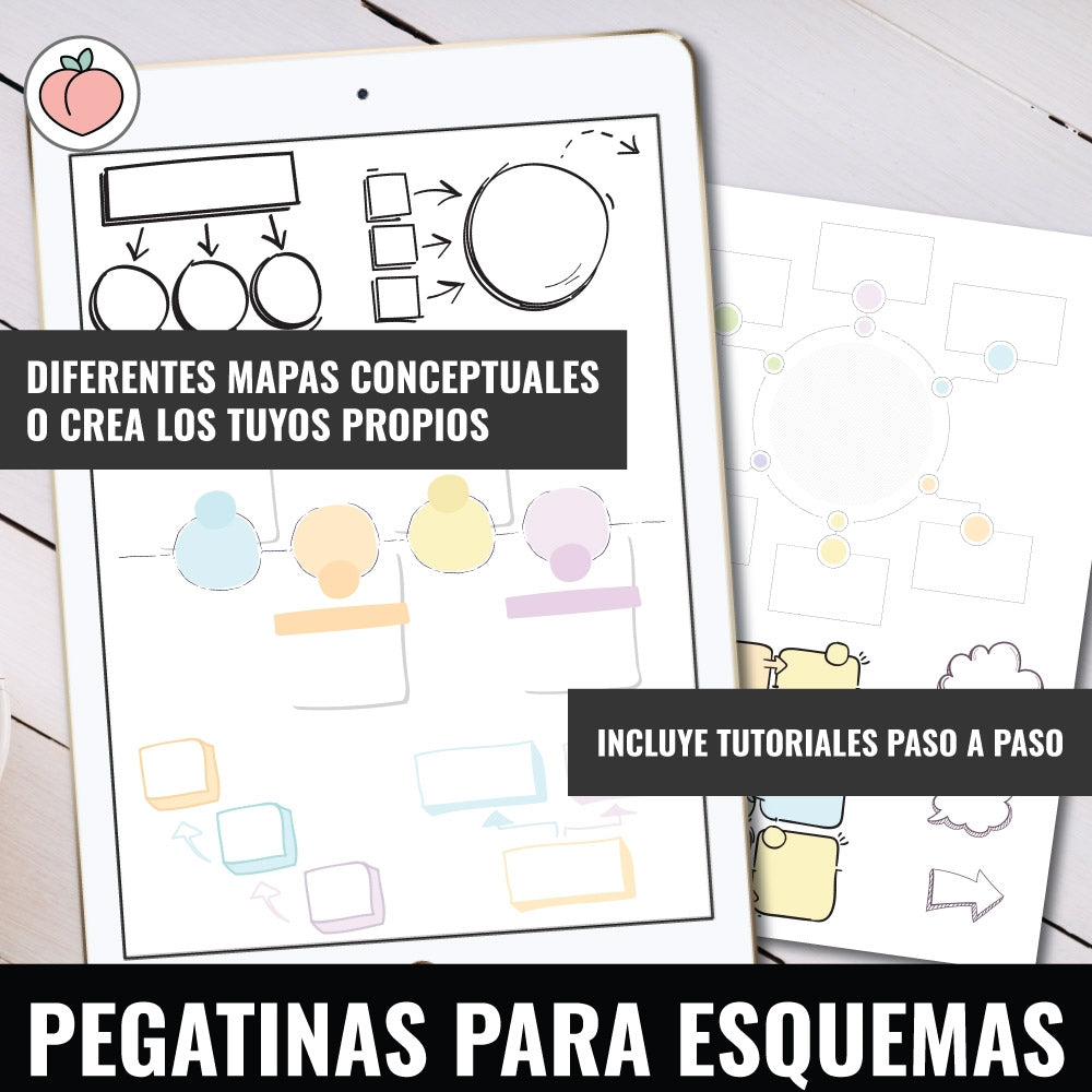 STICKERS PARA ESQUEMAS Y MAPAS CONCEPTUALES