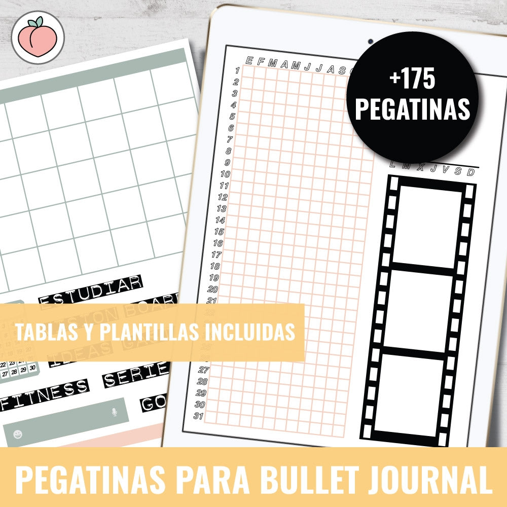STICKERS PARA BULLET JOURNAL Y AGENDAS