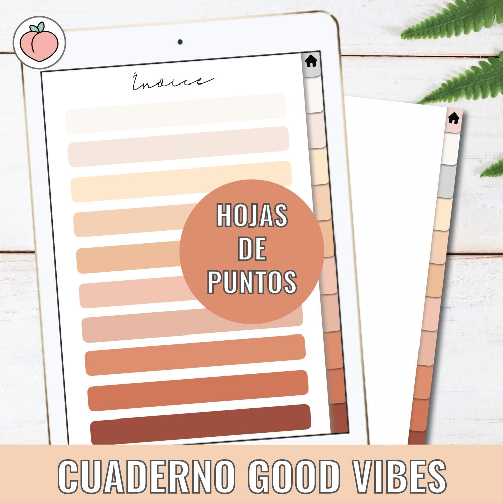 GOOD VIBES NOTEBOOK | DOTTED TEMPLATE