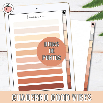 GOOD VIBES NOTEBOOK | DOTTED TEMPLATE