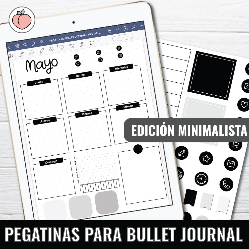 STICKERS PARA BULLET JOURNAL Y AGENDAS | EDICIÓN MINIMALISTA