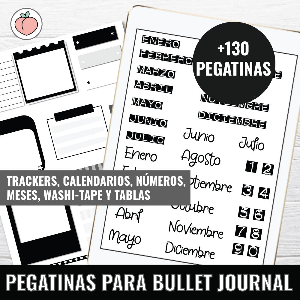 STICKERS PARA BULLET JOURNAL Y AGENDAS | EDICIÓN MINIMALISTA