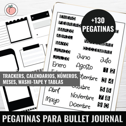 STICKERS PARA BULLET JOURNAL Y AGENDAS | EDICIÓN MINIMALISTA