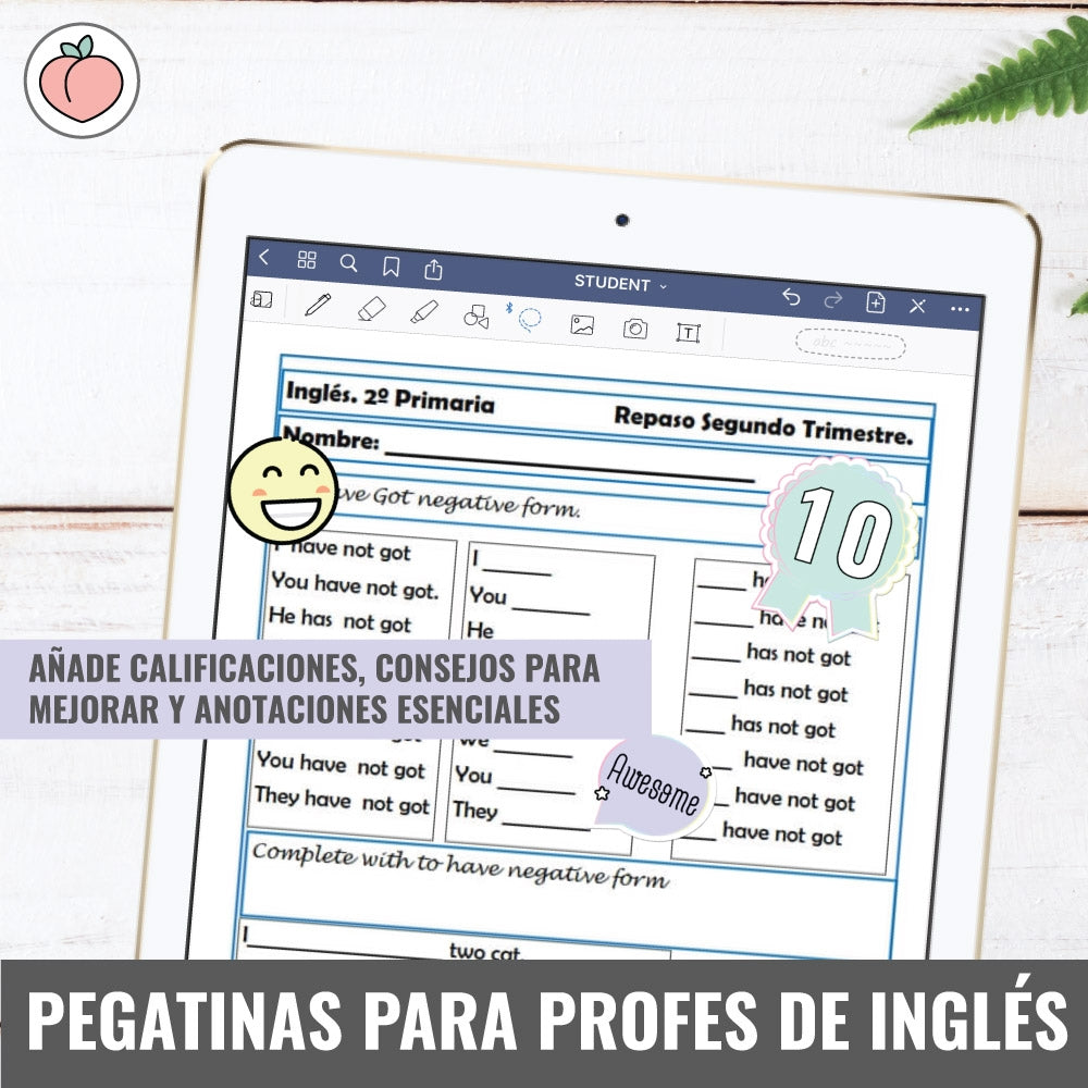 PEGATINAS PARA PROFES DE INGLÉS