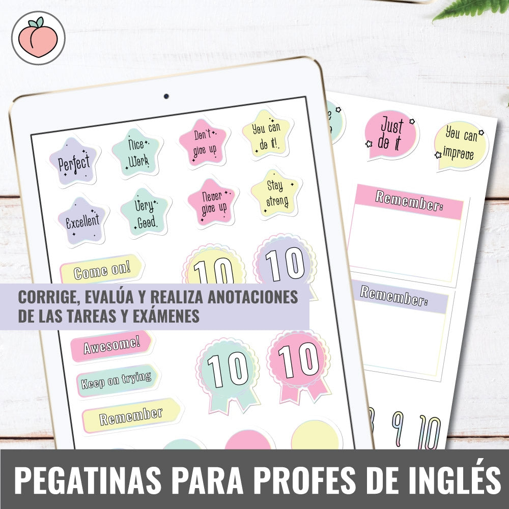PEGATINAS PARA PROFES DE INGLÉS