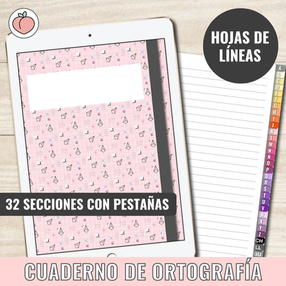 CUADERNO DE ORTOGRAFÍA | HOJAS DE LÍNEAS