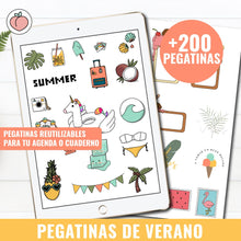 Load image into Gallery viewer, KIT DE STICKERS ¡HELLO SUMMER!
