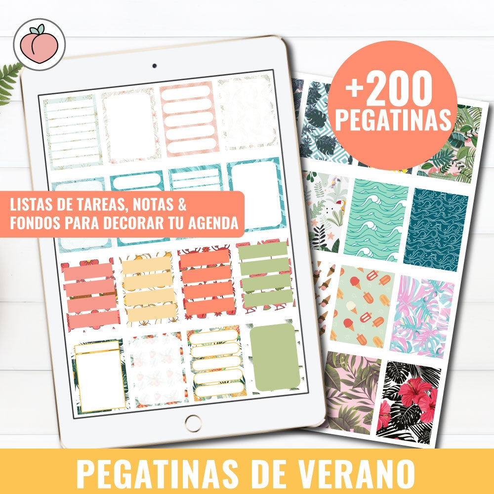 STICKER KIT HELLO SUMMER! | Spanish version