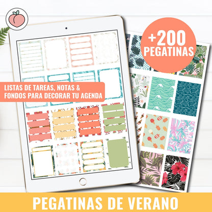 STICKER KIT HELLO SUMMER! | Spanish version