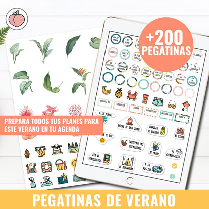 STICKER KIT HELLO SUMMER! | Spanish version