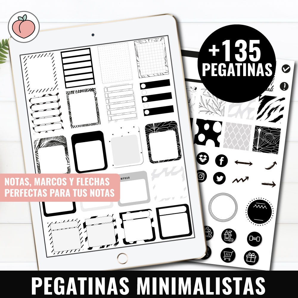 MINIMALIST DIGITAL STICKERS | Spanish version