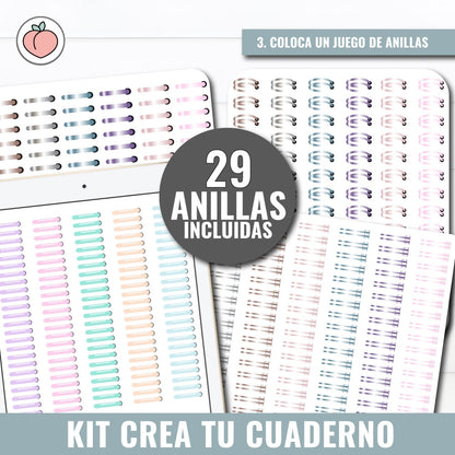 KIT CREA TU CUADERNO DIGITAL HARDPEACH