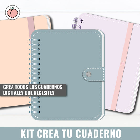 KIT CREA TU CUADERNO DIGITAL HARDPEACH