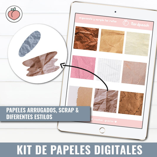 STICKERS EFECTO PAPEL | PEGATINAS DIGITALES