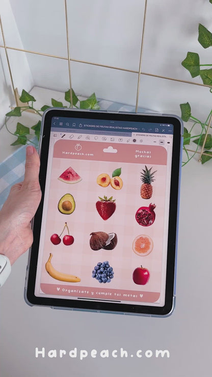 STICKERS DE FRUTAS PARA VIDA SALUDABLE Y ALIMENTACIÓN
