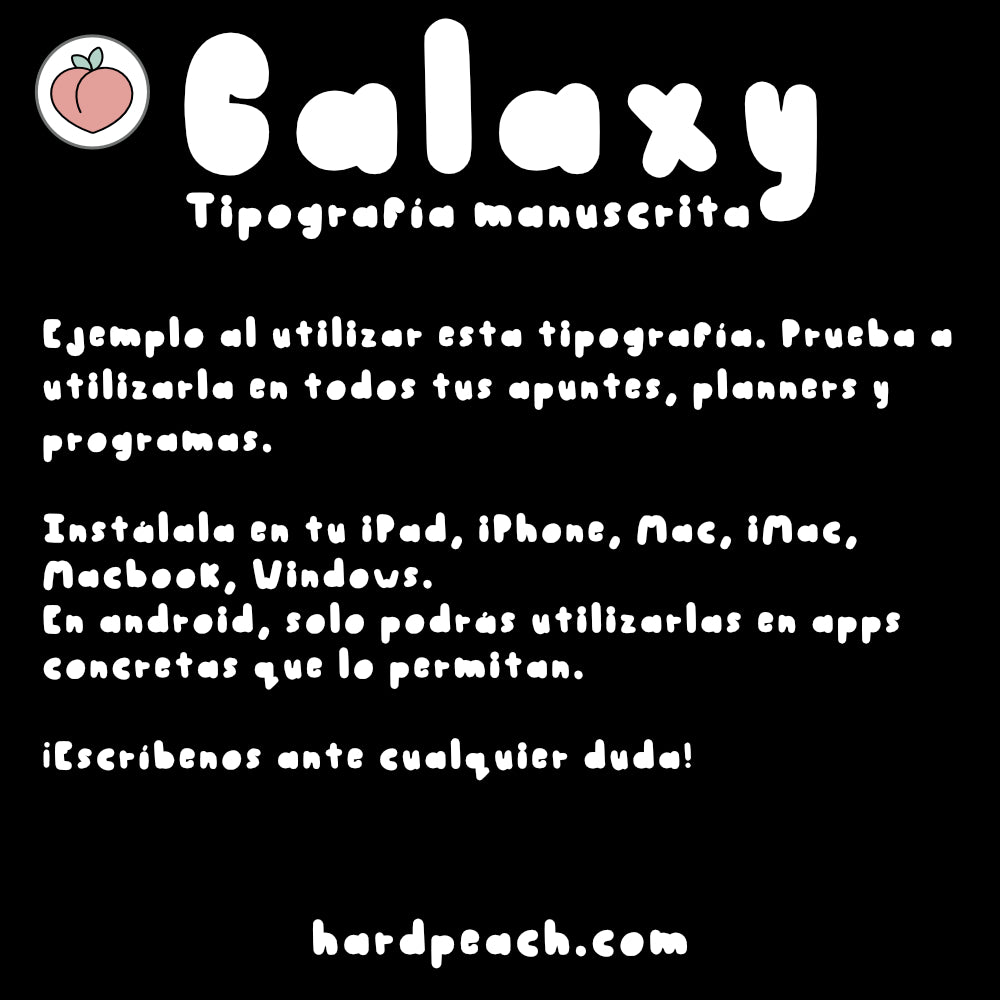 TIPOGRAFÍA GALAXY | ESTILO REDONDEADO PARA TÍTULOS, ENCABEZADOS, BULLET JOURNAL...