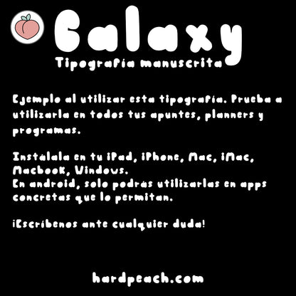 TIPOGRAFÍA GALAXY | ESTILO REDONDEADO PARA TÍTULOS, ENCABEZADOS, BULLET JOURNAL...