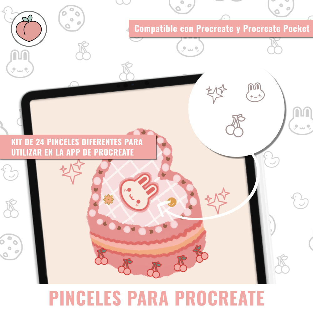 PINCELES DE SELLOS PARA PROCREATE. Perfectos para ilustraciones y proyectos creativos