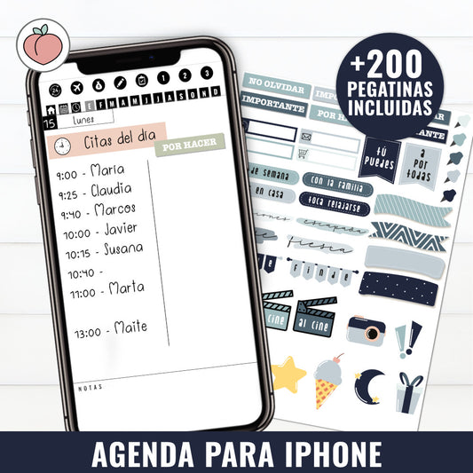 IPHONE PLANNER WITHOUT DATES | Spanish version