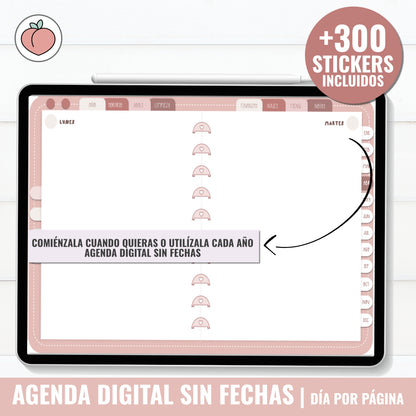 DIGITAL PLANNER UNDATED | DAY PER PAGE - Spanish version