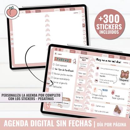 DIGITAL PLANNER UNDATED | DAY PER PAGE - Spanish version