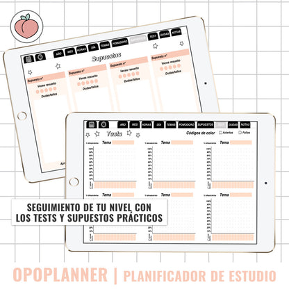 PLANIFICADOR DE ESTUDIO SIN FECHAS | OPOSICIONES, ESTUDIANTES, MAESTRÍA, UNIVERSIDAD