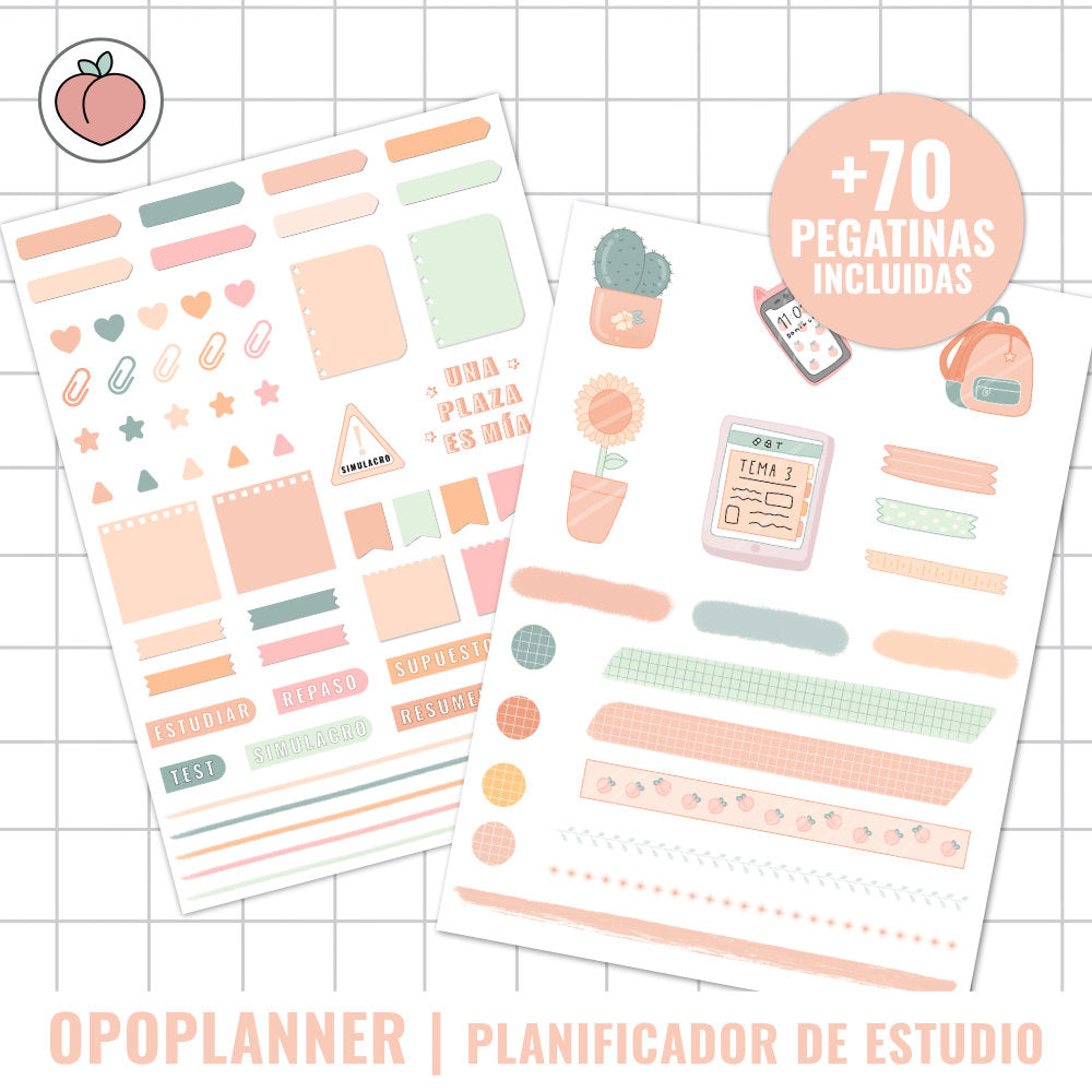 PLANIFICADOR DE ESTUDIO SIN FECHAS | OPOSICIONES, ESTUDIANTES, MAESTRÍA, UNIVERSIDAD