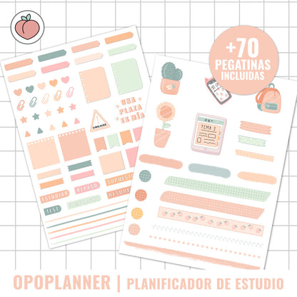 PLANIFICADOR DE ESTUDIO SIN FECHAS | OPOSICIONES, ESTUDIANTES, MAESTRÍA, UNIVERSIDAD