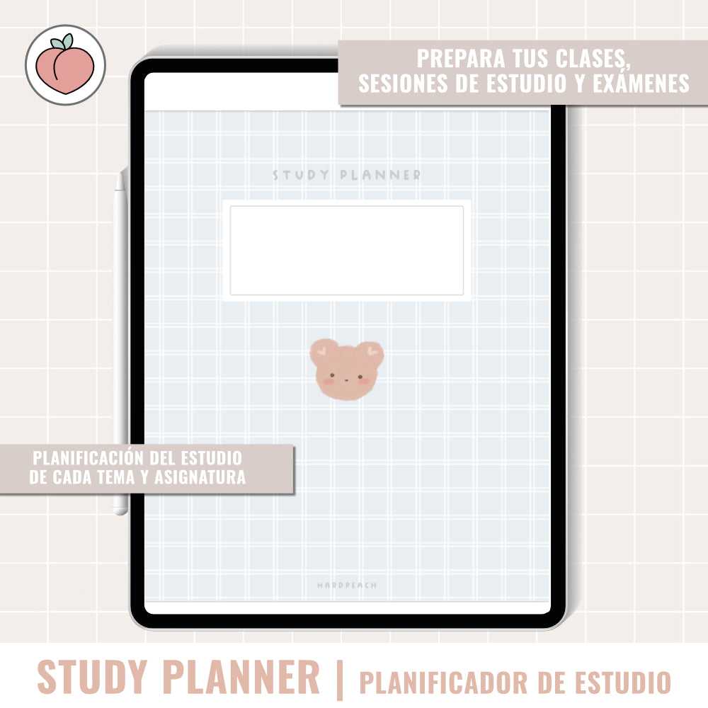 STUDY DIGITAL PLANNER UNDATED | Spanish version
