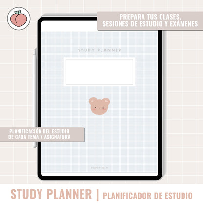 STUDY DIGITAL PLANNER UNDATED | Spanish version