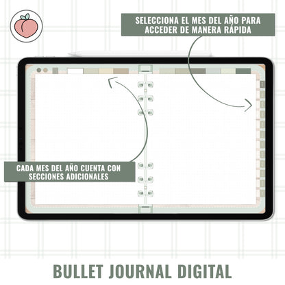BULLET JOURNAL DIGITAL - EDICIÓN MIDNIGHT MINT | CREA TU AGENDA DIGITAL, PLANIFICADOR DIGITAL... CURSO Y STICKERS INCLUIDOS