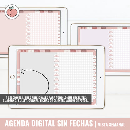 AGENDA DIGITAL SIN FECHAS | VISTA SEMANAL