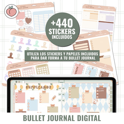 BULLET JOURNAL DIGITAL - EDICIÓN MIDNIGHT MINT | CREA TU AGENDA DIGITAL, PLANIFICADOR DIGITAL... CURSO Y STICKERS INCLUIDOS