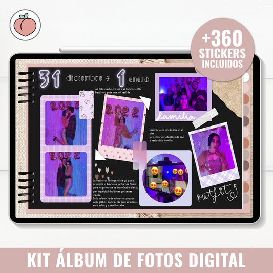DIGITAL PHOTO ALBUM KIT + STICKERS