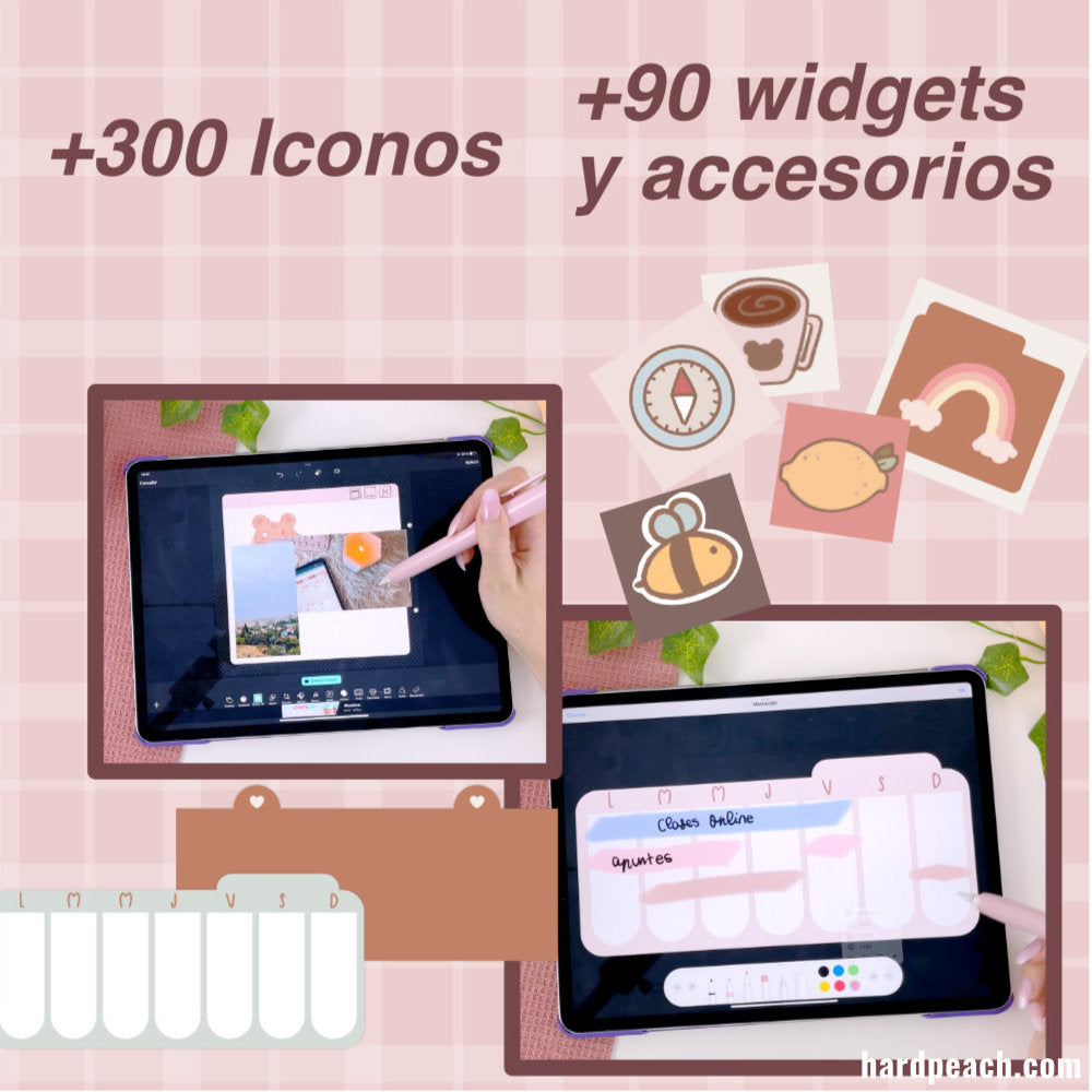 KIT DE PERSONALIZACIÓN PRO OSITO PEACHY | FONDOS, ICONOS DE APPS, WIDGETS Y RECURSOS EXTRA