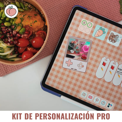 KIT DE PERSONALIZACIÓN PRO OSITO PEACHY | FONDOS, ICONOS DE APPS, WIDGETS Y RECURSOS EXTRA