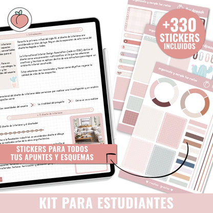 KIT DE STICKERS PARA ESTUDIANTES | PEGATINAS DIGITALES