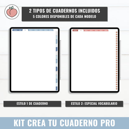 KIT CREA TU CUADERNO DIGITAL PRO