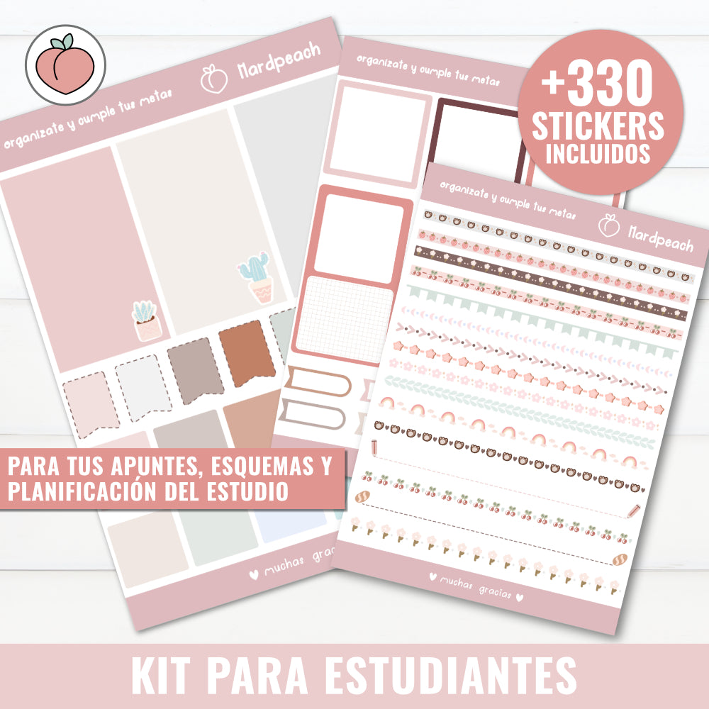 KIT DE STICKERS PARA ESTUDIANTES | PEGATINAS DIGITALES