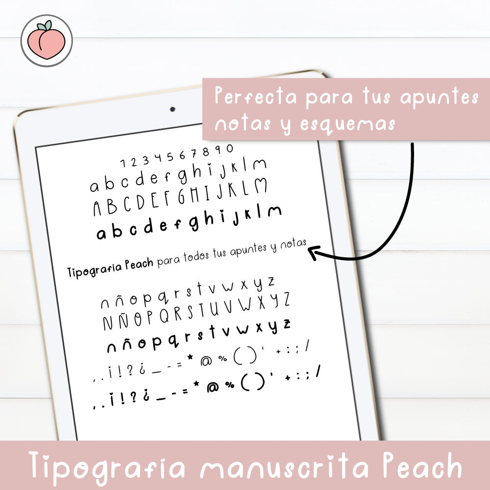 TIPOGRAFÍA MANUSCRITA PEACH  | FUENTE ESCRITA A MANO
