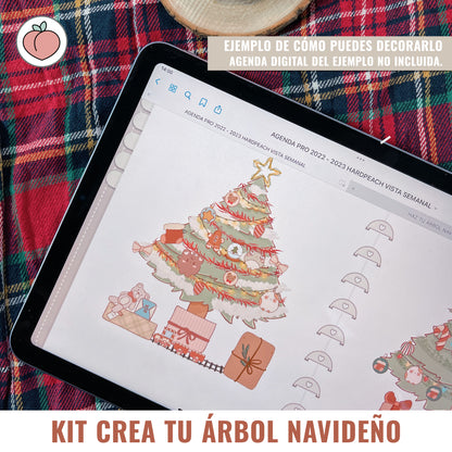 KIT CREA TU ÁRBOL NAVIDEÑO | STICKERS DIGITALES