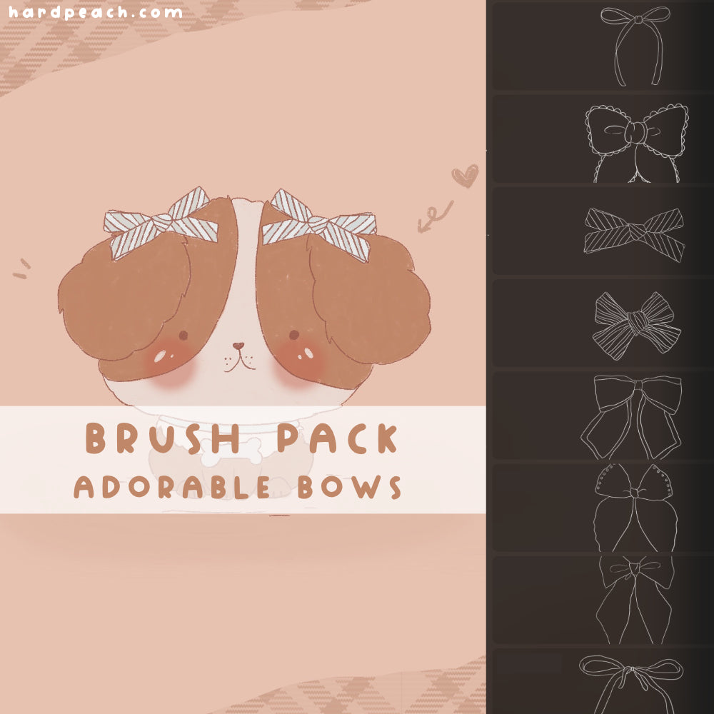 KAWAII BOW BRUSH PACK FOR PROCREATE