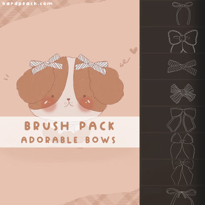 KAWAII BOW BRUSH PACK FOR PROCREATE