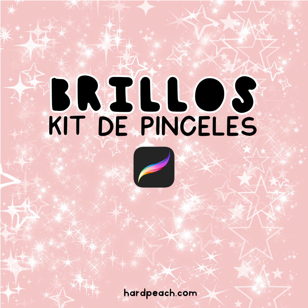 KIT DE PINCELES PARA PROCREATE: Brillos. Crea efectos brillantes, detalles luminosos y decoraciones en proyectos