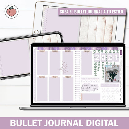 BULLET JOURNAL - EDICIÓN LAVANDA  | CREA TU AGENDA DIGITAL, PLANIFICADOR DIGITAL...