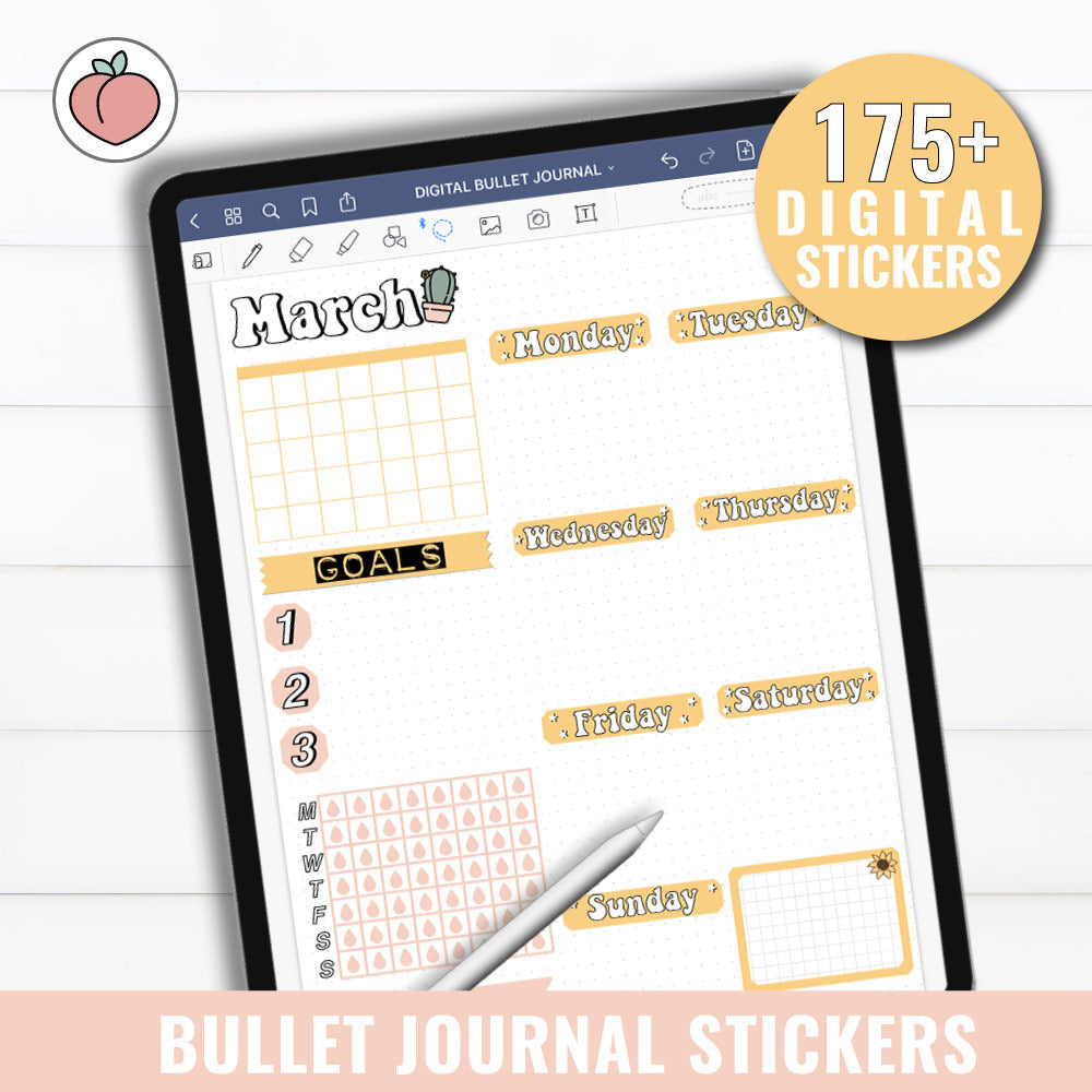 BULLET JOURNAL STICKERS - Versión en inglés