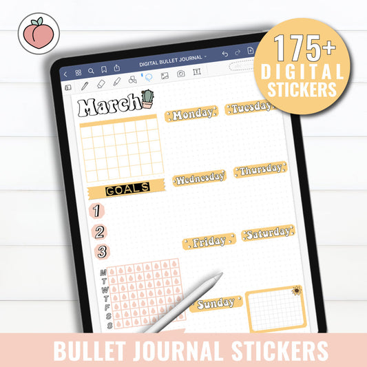 BULLET JOURNAL STICKERS - Versión en inglés